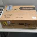 Huuger Nightstand with Charging Station, 3 Drawer Night Stand, 22 Inch Wider Side Table with Storage, Farmhouse Nightstand with Vintage Handles, Thicken Base, for Bedroom, Distressed White (15.8"D x 21.7"W x 23.5"H)