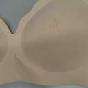 Wireless Seamless Jelly Bra for Women with Support - No Underwire Full Coverage Push Up Bras for Women (Medium, Skin)