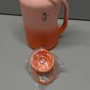 64oz Insulated Water Bottle, Coolflask Half Gallon Water Jug With Handle Straw Stainless Steel Double-Walled Vacuum Metal Large Flask With Strap Bpa-Free Leakproof, Keep Cold 48 Hrs, Sunny Orange