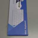 Wireless Keyboard and Mouse Combo, Compact Quiet Wireless Keyboard and Mouse Set 2.4G Ultra-Thin Sleek Design for Windows, Computer, Desktop, PC, Notebook, Laptop (GHKM03)