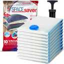 10 Pack Small Vacuum Storage Bags for Comforters, Blankets & Clothes  Vacuum Sealed Compression Bags with Hand Pump  Space Saver Storage Bags for Bedding, Moving, Travel & Organization