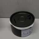 Ceramic Cat Water Fountain - 2.1L/71oz - All-Ceramic Body & Pure Copper Water Spout - Non-Toxic - Automatic Pet Drinking Fountain Indoor with Ultra-Quiet Pump, and 3Pcs Filter & Sponge (Black)