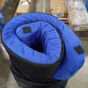 Extra Thick GAIALOOP 4 INCH Memory Foam Camping Mattress, Roll Up Floor Sleeping Mat Camp Cot Mattress Pad Travel Camping Couch Bed for Guest Adults Side Sleepers (Twin XL: 80*38*4", Lapis Blue)