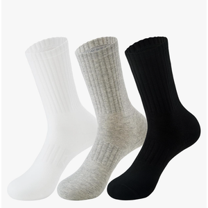 MAGIARTE Womens Compression Athletic Cotton Crew Socks Moisture Wicking Running Cycling Multi Sports Socks for Women 3 PACK, Size 6-9