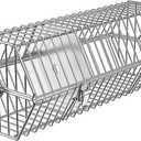 onlyfire 17 inch Stainless Steel Round Tumble Rotisserie Basket Cooking Accessory Fits for Most Grills