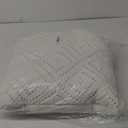 Peri Home Crochet Diamond Decorative Accent Throw Pillow, Ivory