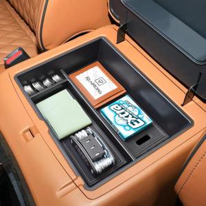 RUNROAD Center Console Organizer Tray Compatible with 2021-2024 Nissan Armada Accessories, Insert Armrest Tray Console Storage Box (NOT for Armrest with a Cool Box/2025-2026 Model, NOT for Patrol)
