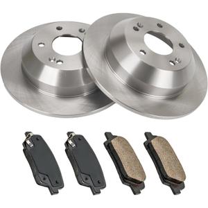 KAC - 302mm Rear Brake Kit for Rear for:2016-2019 Sorento, 2017-2018 Santa Fe Sport, Santa Fe, 2019 Santa Fe XL Disc Brake Rotors Ceramic Brakes Pads,6pcs,31553 D1916