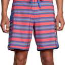 RVCA Men's Standard 4-Way Stretch Fixed Waist 18 Inch Boardshort 34