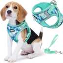 Step in Dog Harness with Leash Set, Adjustable Soft Padded and Breathable Mesh for Small Sized Dog, Reflective No Pull No Choke Cat Vest Harness, Easy Control Pet Vest, Black S (S (Neck 7.66-10.81'' Chest 9.24-10.81''))