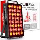 Red Light Therapy Panel for Face and Body, Quad Wave 660nm 850nm 630nm 940nm Near Infrared Light Therapy Panel Portable Dual Chip LED Device for Body Pain Relief Skin Health Sleep (BN-40)