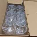 Lillian Tablesettings 96 Pack Stemmed Plastic Wine Glasses, 8 oz Elegant Crystal-Clear Disposable Wine Glasses, Shatterproof Premium Hard Plastic Cups for Weddings, Parties & Special Events, 96 Count