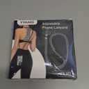 VVAAGG Cell Phone Lanyard for iPhone: Crossbody Phone Strap and Wrist Strap Most iPhone and Android Smartphones (Black)