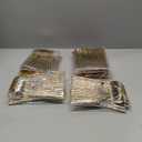 Rubtlamp 180 Pcs Gold Plastic Silverware - Disposable Plastic Utensils - Hammered Plastic Forks And Spoons - Gold Plastic Cutlery Set Include 60 Forks, 60 Knives And 60 Spoons for Party