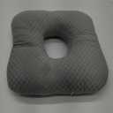 Stuffed Donut Pillow Seat Cushion | for Tailbone and Coccyx Pain, Hemorrhoids, Bed Sores, Pregnancy, Prostate, Surgery Recovery, Sitting Pressure Relief, for Home, Office and Car (Grey)