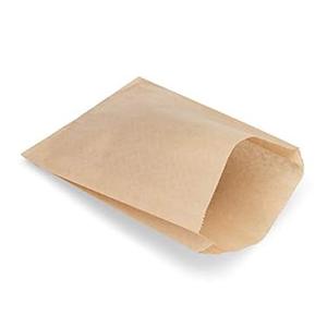 Kraft Paper Sandwich Style Bags (200) 6"x 1"x 8" Dry Wax Grease Resistant Bags. Perfect for Sandwiches, Cookies, Pastries, Take Out, and Gifts