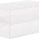 Whitmor Clear Vue Boot Box - Heavy Duty Stackable Boot Storage - (Set of 2)