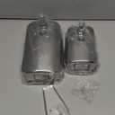 2pcs Commercial Soap Dispenser Wall Mount 304 Stainless Steel Wall Mount Liquid Soap Dispenser for Bathroom Kitchen 17oz (500ml) and 35.2oz (1000ml)