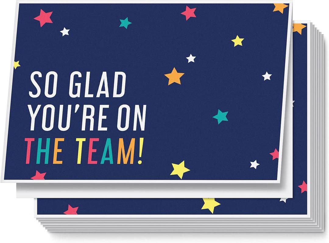 Sweetzer & Orange Employee Appreciation Cards with Envelopes. (25 Pack) 5x7 Small Thank You Sheets, Appreciation Card, Gratitude Slips, Nurses Week Notes, Administrative Professional Day Tags