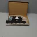 MAYJOYDIY Wood Funny Pig Key Holder Wall Mount Pig Love Heart Key Rack 2 Pig Wall Hook Decor 11.8x7.8 inch Animal Theme Key Hanger with 5 Alloy Hooks for Farmhouse Home Entryway