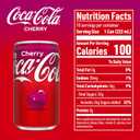 Coca-Cola Cherry Soda Soft Drink Fridge Pack Mini Cans, 7.5 fl oz, 10 Pack (EXP 12/01/25)