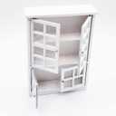 Dollhouse Decoration Accessories,1:12 Dollhouse Furniture Miniature Bookshelf Cabinet Living Room Pretend Toy