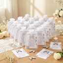 2 x Mifoci 12 Sets Happy Heavenly Birthday Decoration Wood Angel Pocket Hug Token Poem Card Organza Bags Funeral Favors Celebration of Life Favors for Heavenly Birthday Memorial Supplies Guest Return Gift