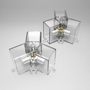 Hexagon Garage Lights Y Connectors 2 Pack, Exclusively Compatible Brand Hexagon LED Lights (2pcs 120Y Connector)