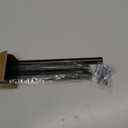 ENJOYBASICS No Drill Curtain Rods for Window 28 to 47 Inches, 5/8 Inch Diameter Renter Friendly Drapery Rod with Adhesive Brackets without Drilling, Adjustable from 27 to 52 Inches, Black