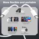 USB C Cable, 5 Pack(3ft/3ft/3ft/6ft/6ft)60W Fast Charging Cord Type C, USBC to USBC Cable Compatible with iPhone 17/17 Pro Max/17 Pro/17 Air/16/16 Pro/16 Plus/16 Pro Max/15/15 Pro/15 Pro Max (White)