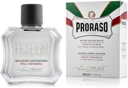 Proraso After Shave Balm for Men, Sensitive Skin Moisturizer with Oatmeal and Green Tea, 3.4 Fl Oz (Pack of 1)