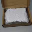 LESUMI Memory Foam Knee Pillow, Sleeping Leg Pillow, for Side Sleepers & Pregnant Women - for Spinal Alignment, Relief Sciatica, Knee, Back, Leg & Hip Pain, with Washable Cover & Travel Bag, White