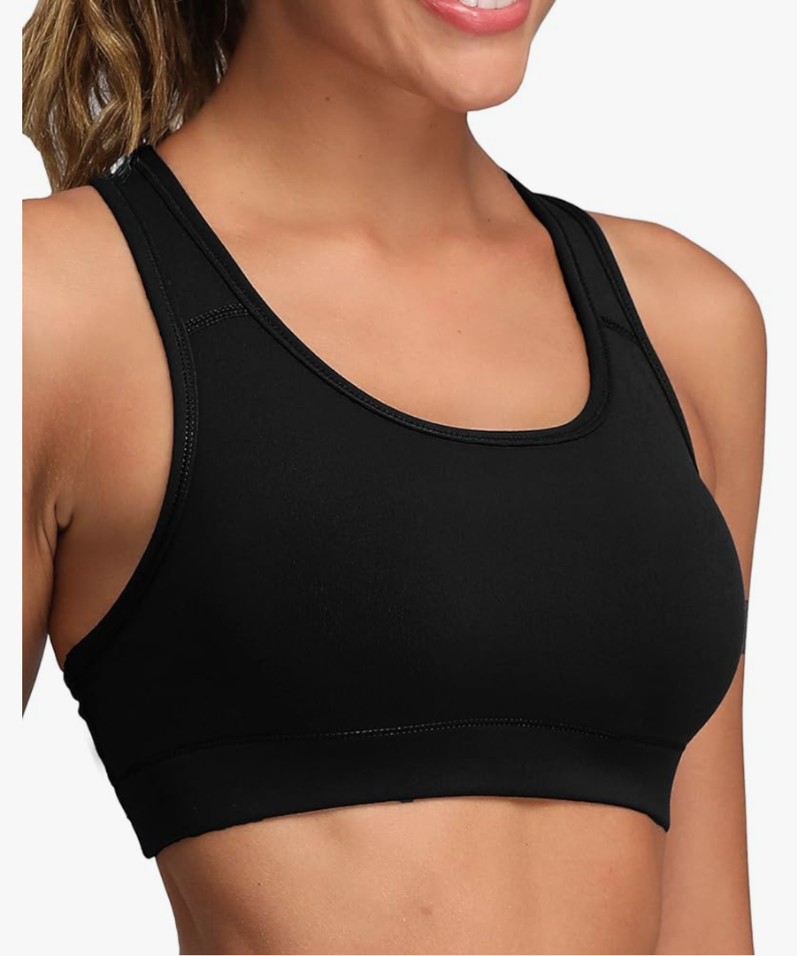Oalka Women's Racerback Sports Fitness Support Workout Running Bras Size XL