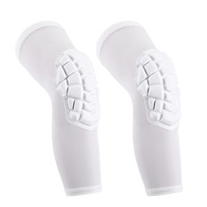 Basketball knee pads, compression leg covers for teenagers and adults, wrestling knee pads, football volleyball, pickleball, weightlifting knee pads (1 pair) (White, XX-Large)