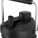 Jmoe USA Improved Jug Lid for Yeti Half Gallon and One Gallon Rambler Jugs | 2 in 1 Replacement Lid | Large Chug Spout and Leakproof Flip Straw | BPA Free Plastic | Includes 4 Straws