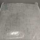 9x12 Washable Area Rug for Living Room, Large Light Blue Vintage Medallion Rug, Non Slip Low Pile Stain Resistant Carpet for Bedroom Dining Room, Soft Distressed Neutral Home Decor