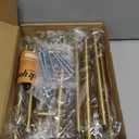 Haliwu 40 Pack Cabinet Handles Brass Gold Cabinet Pulls 3 Inch Hole Center Drawer Pulls Modern Bar Dresser Handles for Bathroom Kitchen Bedroom