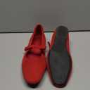 Cusolemore Women's Mary Jane Flat Shoes with Arch Support and Concealed Low Wedge Heel, Red Flats for Women,Square Toe Ballet Flats, Comfortable Knit Dress Shoe Size 9.5