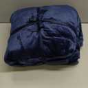 King Size Waterproof Blanket  Spill-Proof, Water-Resistant Flannel Blanket for Bed, Couch, Kids & Pets Protection, Reversible Cozy Design (Navy Blue & Abyss Green, 90x108)