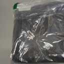 Women Wide Leg Baggy Jeans Mid-High Waisted Straight Stretchy Denim Pants Seamed Long Trousers (Black, M)