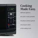 Farberware 0.7 Cu. Ft. Countertop Microwave Oven 700 Watts Power, Auto Cook Settings, Defrost, Easy Clean and Child Safety Lock - Black
