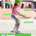 Kids Bike Helmet Set, Adjustable Helmet for Ages 2-3-5-8-14 Year Boys Girls, Toddler Pad Set with Knee and Elbow Pads for Bike, Roller, Skating, Scooter, Longboard and More Sports, 6 Color, Size 54-57 cm
