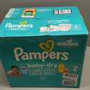 Pampers Diapers - Baby Dry - Size 2, 186 Count, Absorbent Disposable Infant Diaper (Packaging May Vary)
