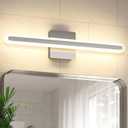 Joosenhouse Brushed Nickel Vanity Lights for Bathroom, 5CCT Dimmable Vanity Light Bar, Above Mirror Makeup Mirror Light, Modern Bathroom Lighting Fixtures 23.6 inch 20W