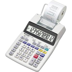 Sharp SH-EL1750V Printing Calculator, Black/Red