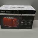  2 Slice Toaster Retro Stainless Steel, Yellow