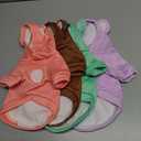 4 Pcs Winter Dog Hoodie Sweatshirts Warm Small Dog Clothes Cute Puppy Hoodie Washable Funny Cat Coat Costume for Doggy Small Medium Dogs Cats Pet Chihuahua Kitten(S)