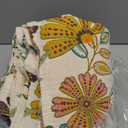 Boho Throw Blanket for Bed, 100% Cotton Muslin Soft Twin Throw-Floral Farmhouse Rustic Decor Blanket for Couch Sofa Quilt and Gift, 60" x 80"-BeigeWhite (Flower-jungle)