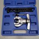 CARVALAX 45 Eccentric Flaring Tool Kit for Copper, Brass, and Aluminum Tubing, Single Flaring Bar with 7 Dies (5mm to 19 mm), for HVAC, Refrigeration,and Brake Lines, Heavy Duty with Case (Metric)