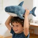 Djungelskog Giant Stuffed Animal, Shark Plush, Shark Stuffed Animal, Shark Pillow for Home Room Dcor- Ideal Gift for Kid Boy,Girl&Girlfriend (60cm/24inch)